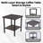 5-Person Patio PE Wicker Furniture Set with Side Table, 3-Seat Sofa, 2 Armchairs and 2 Ottomans with Blue Cushions-288161095