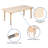Goddard 5-Piece Rectangle Plastic Kids Activity Table and Chairs Set-49248713
