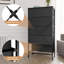 Abegail Aluminum 23.23'' W 5 - Drawer Dresser, Black-1699185871