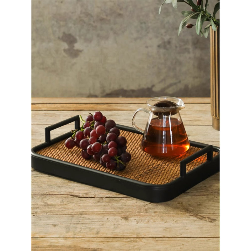 Caedance Wood Tray, 2.75" H x 15.74" W x 15.74" D