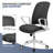 Computer Desk & Chair Set, Mid Back Mesh Chair And Laptop Table With Storage Bag For Home Office-1222216530