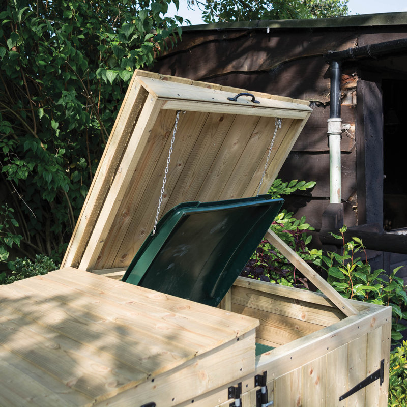 Wooden Double Bin Store