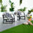Nyjae 2 - Person Patio Conversation Set with Cushions