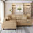 Aldora Corduroy L Shaped Modular Couch Reversible Chaise Upholstered Modular Sectional Sofa for Living Room-1478694120