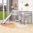 Twin Size Wooden Loft Bed with Slide-1379035721