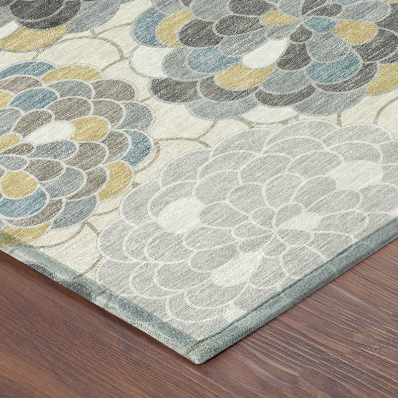Tapis d'intérieur / extérieur lavable à la machine Chantille ACN2466, Ivoire ivoire, 1 pi 8 po x 2 pi 6 po