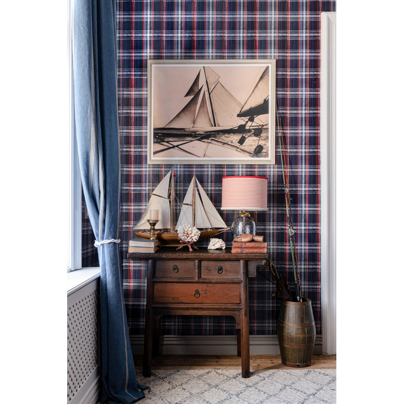 SEAPORT PLAID Cream, White