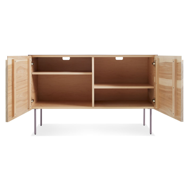 Clad 46'' W Solid Wood Sideboard, White/Hickory