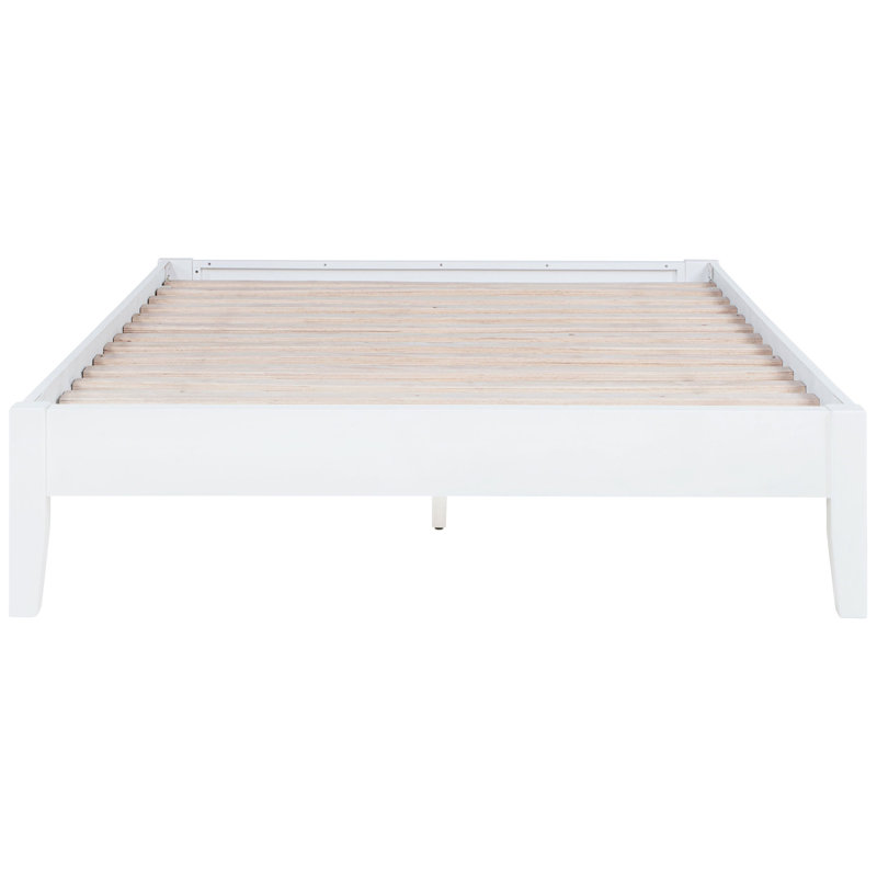 Lit plateforme double Alekxa, Full / Double, Blanc