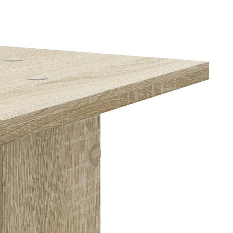 Support pour plante 2 pièces 11,8 x 11,8 en bois d'ingénierie, H 15,7 po x l 11,8 po x P 11,8 po, Chêne sonoma