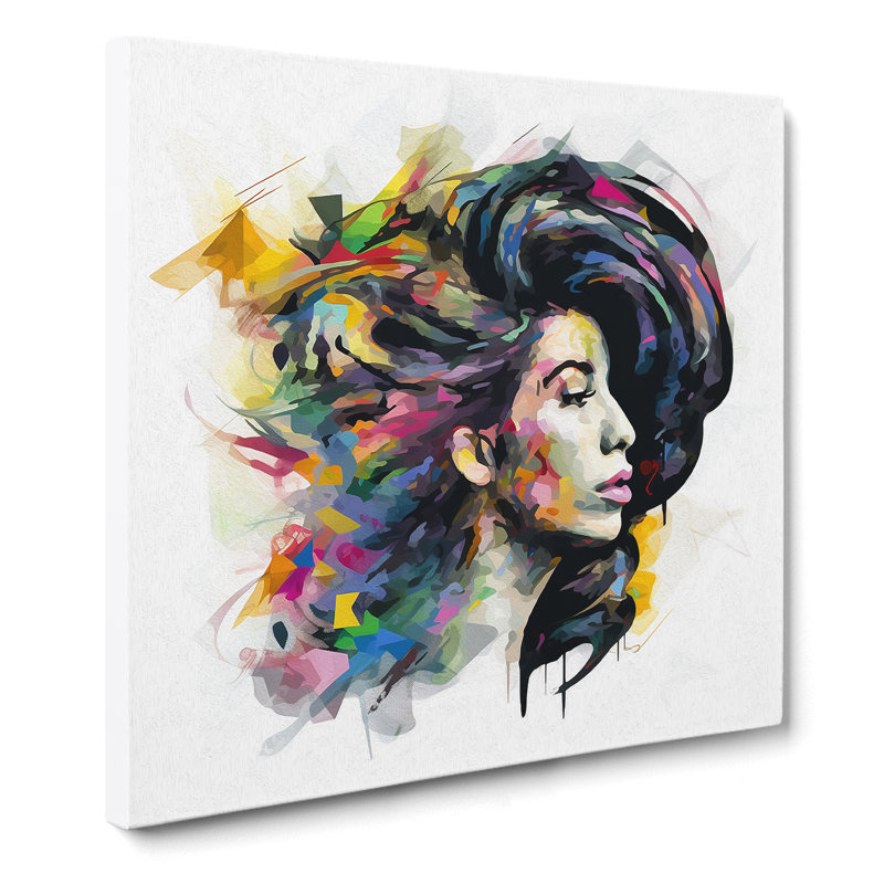 Amy Winehouse Abstract - No Frame Print, 50cm H x 50cm W x 3cm D