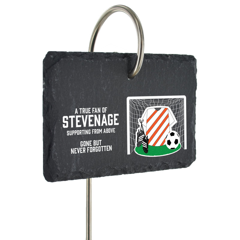 Bleier Stevenage Fan Football Slate Grave Marker Memorial Plaque