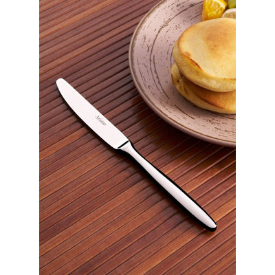 Ivy Stainless Steel Dessert Knife | Silver, Set of 12