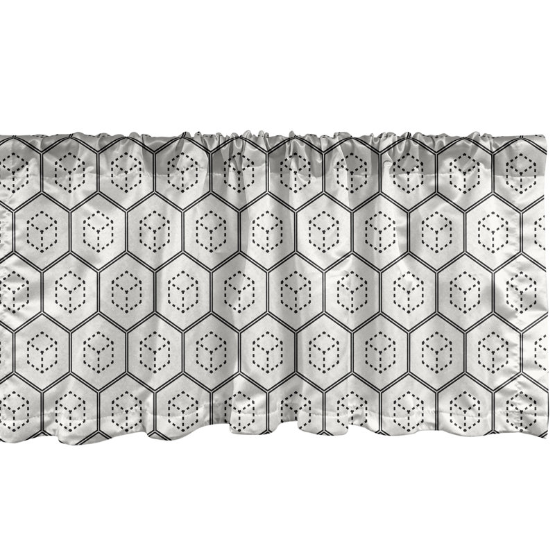 Ensemble de 2 cantonnières Ambesonne Cubes, L 54 po x L 12 po