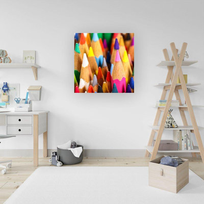 Colouring Pencils - Wrapped Canvas Print