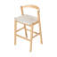 Tabouret de bar d'intérieur en bois d'hévéa Balmain, ensemble de 2-710447162