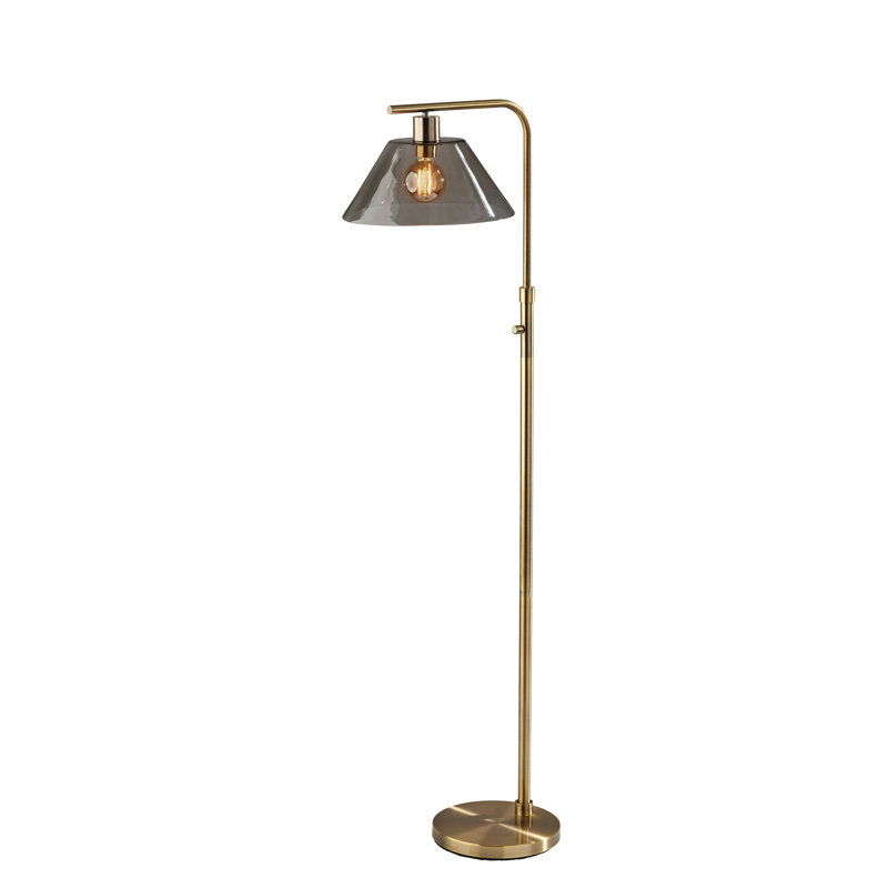 57.5'' Antique Brass Task Floor Lamp