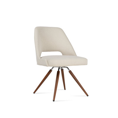 Chaise d'appoint pivotante carotte Marash