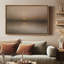 «Minimal Neutral Horizon Foggy Sunset Abstract Landscape», reproduction d'art encadrée-1388626704-1388626797