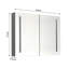 40 po L 30 po Grande armoire à pharmacie rectangulaire à surface en H H avec miroir en aluminium