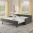 YDT Full Daybed with USB Charging and Twin Pull-Out Extendable Bed, Button and Nailhead Trim