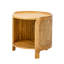 Table de bout en rotin et armoire