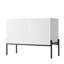 Modern Storage Cabinet with Adjustable Shelf & 25 cm Raised Legs – Metal Frame, Particle Board