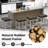 Ebern Designs 24.5" Bar Stool With Solid Rubber Wood Frame Humanized Footrest Kitchen-1809978354-1809978352