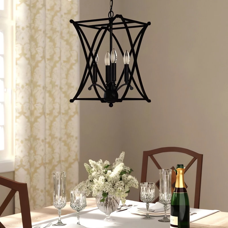 Benge 4-Light Unique / Statement Geometric Pendant