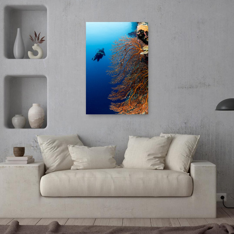 Scuba Diver, 36" H x 24" W