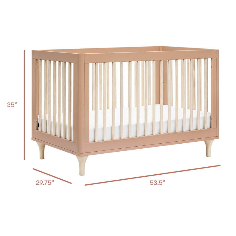 Lolly 3-in-1 Convertible Crib, Canyon/Washed Natural