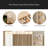 Vanity Desk With Mirror And Lights,Makeup Vanity With 2 USB Power Strip,Vanity Set With Two Drawers And Three-Drawer Chest, 3 Lighting Modes Adjustable Brightness, Foldable Three-Sided Mirror