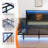Queen Floating Bed Frame With Charging Station, LED Bed Frame With Storage Headboard-1347794409