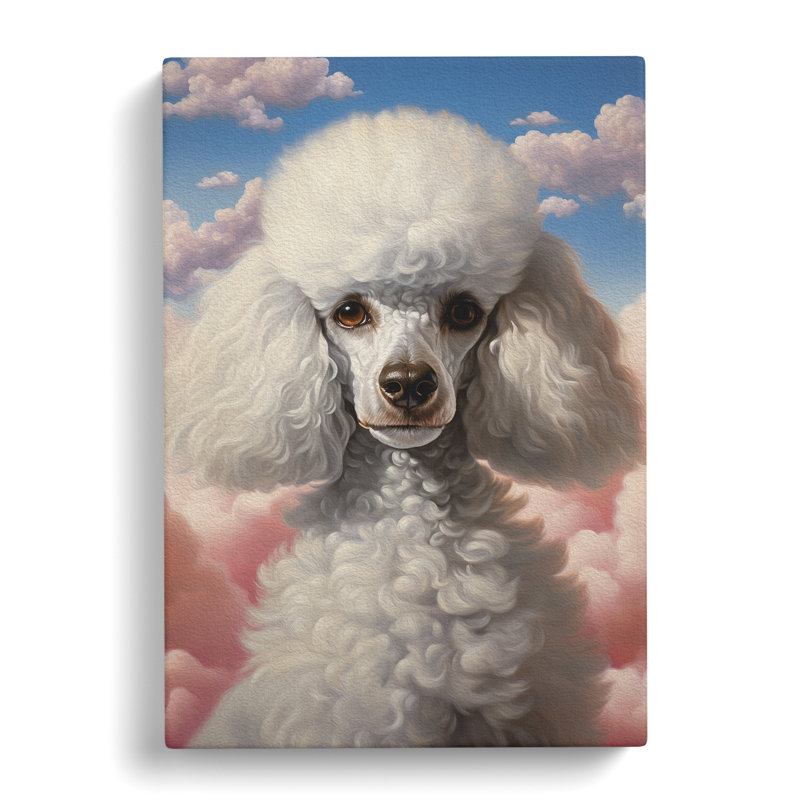 Poodle Realism - Wrapped Canvas, 76cm H x 50cm W x 3cm D