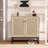 Sideboard Buffet Storage Cabinet With Rattan Doors