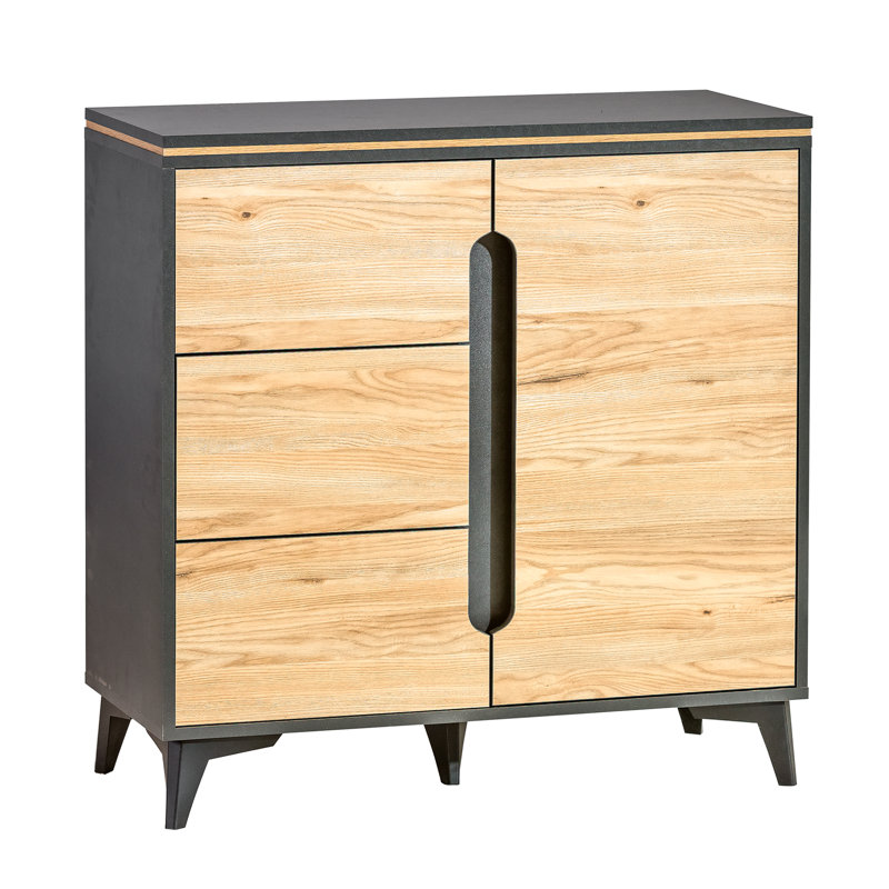 Armes 90cm Sideboard, Black/Ash