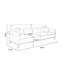 Canapé modulaire brun en cuir véritable-118439312