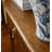 Retro Half-Round Console Table with Drawer & Scalloped Edge