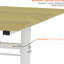 Hauteur - Bureau réglable pour et adultes, ajustement manuel, pieds de table blancs, matériau en fer et en bois, bon bureau à domicile avec support à double colonne, petits espaces d'étude-265700865-265700876