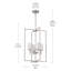 Lustre rectangulaire à 4 lumières Steelville-653266119