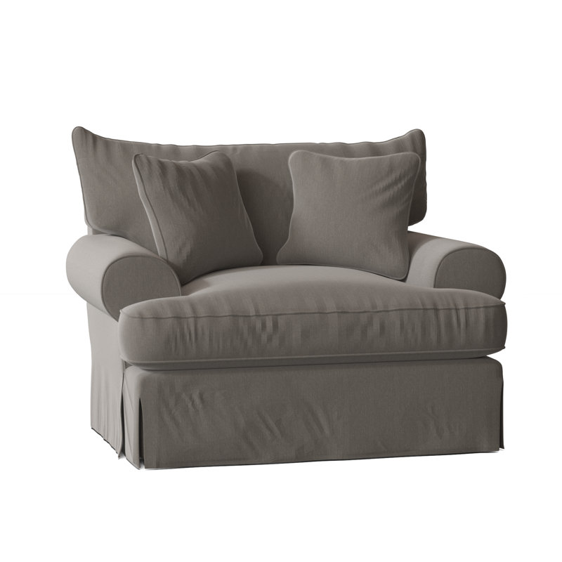 Chalkline Upholstered Armchair, Peyton Gray Performance Twill, Yes