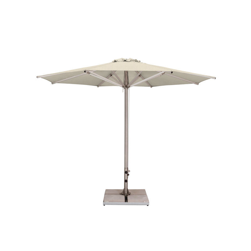 Storm 11.5' Round Umbrella, Paver Frame, Natural