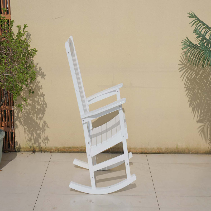 Chaise berçante d'extérieur, Blanc