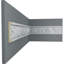 2 1/2"H x 1/2"P x 94 1/2"L, (9 1/2" Repeat), Running Rose Chair Rail (12-Pack)