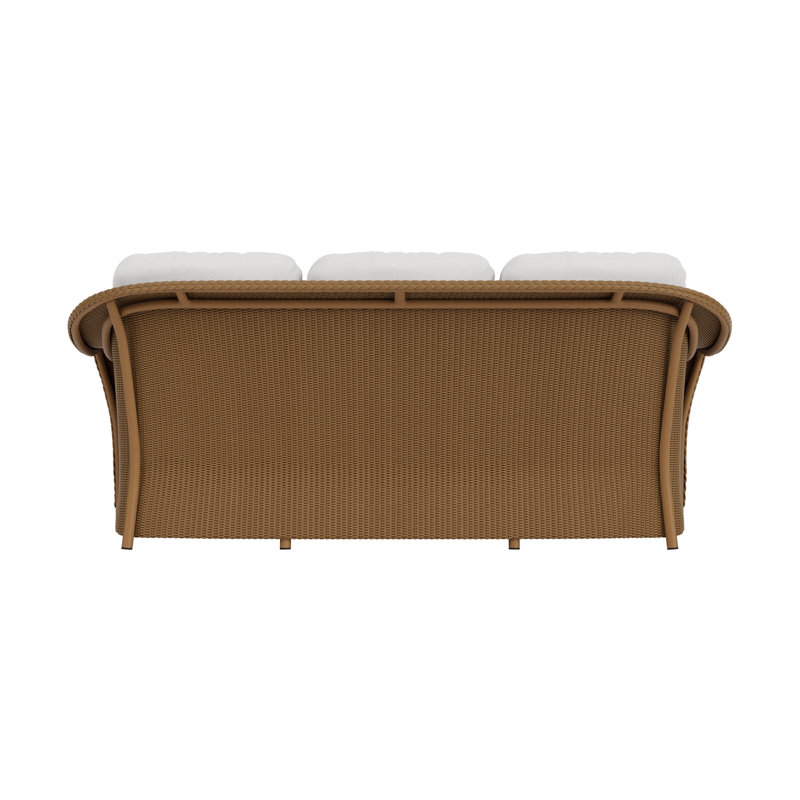 Reflections Outdoor 3 - Seat Patio Sofa, Hansen Spa, Antique White