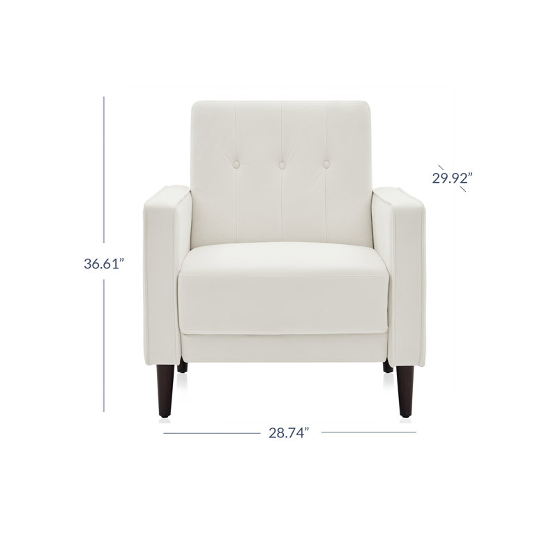 Fauteuil 28,74 po, Blanc