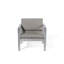Aluminium Garden Armchair Light Grey SALERNO-994706879