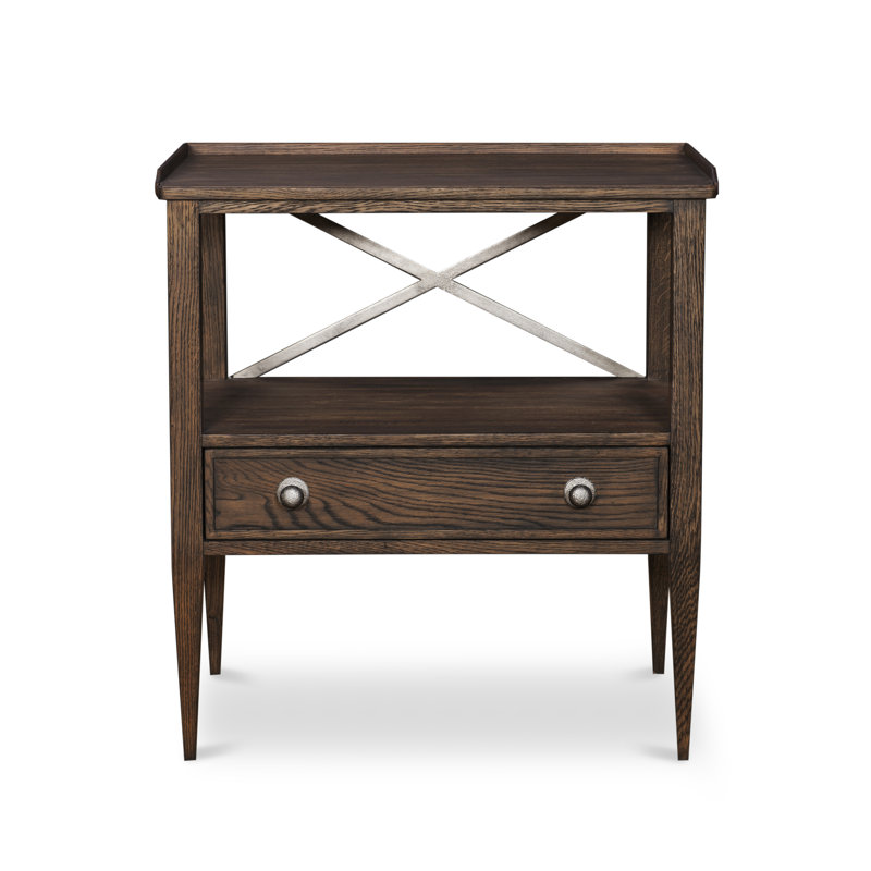 William Nightstand, Brown Rustic