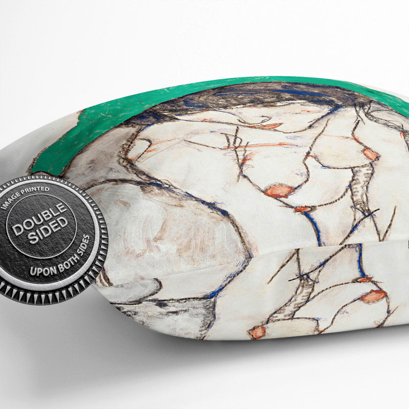 Square Cushion, 55cm H x 55cm W x 20cm D, Green