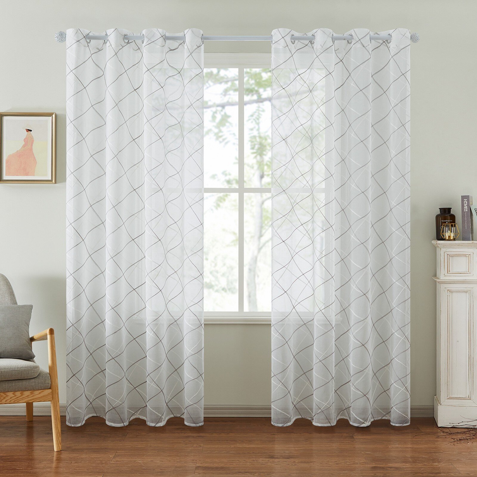 Ivy Bronx Arma Polyester Sheer Curtain Pair & Reviews | Wayfair